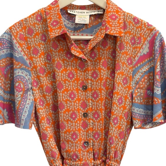 Gretchen Scott Womens Panache Maxi Dress Paisley Park Size XS - Picture 15 of 16